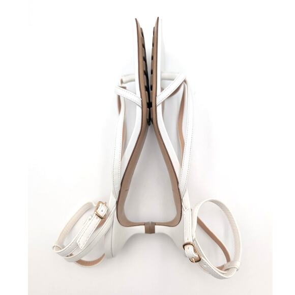 Bottega Veneta Stretch Ankle Strap Women's Sandal White Size US8 EU38 - Picture 7 of 12